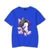 Новая Горячая Аниме Футболка с Принтом Кочо Синобу Женская Мужская с Коротким Рукавом Топы Футболки Летняя Мода Свободная Повседневная Футболка