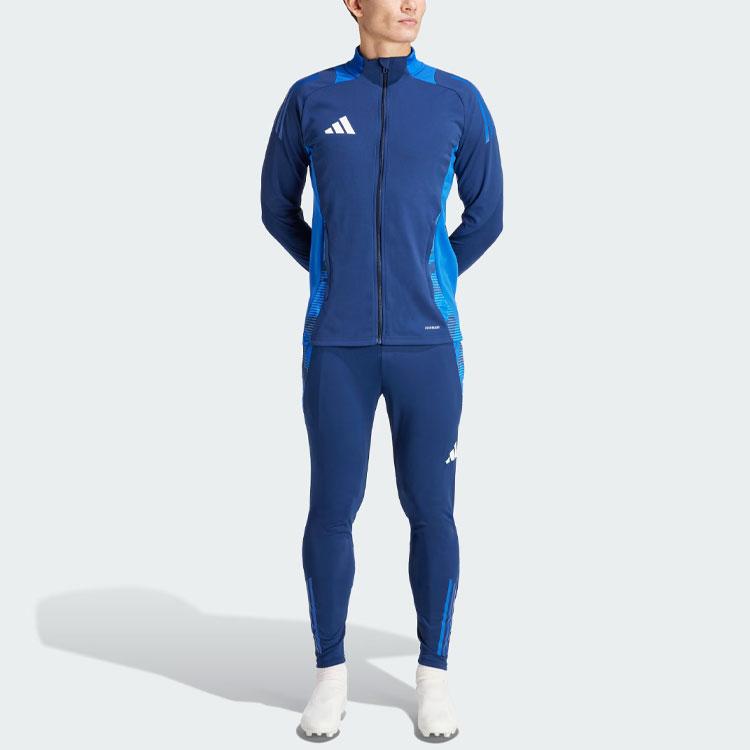 adidas Тренировочная куртка Tiro 24 Competition Ретро Спортивная Куртка с Воротником-стойкой Мужская Морской Синий IP1874