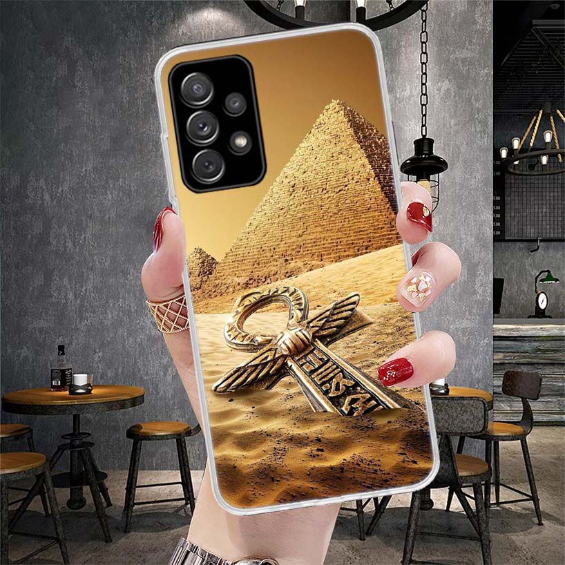Египет Нефертити Анубис Анх Фараон Мягкий Чехол Для Телефона Для Samsung Galaxy S22 S23 S24 S25 Edge S26 Ultra S20 FE S21 Plus + Fundas C