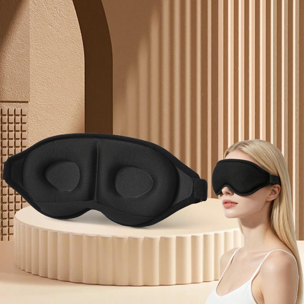 3D Contoured Eye Mask Breathable Eye Cover Lightweight Gravity Bead Sleep Eye Mask Office Nap