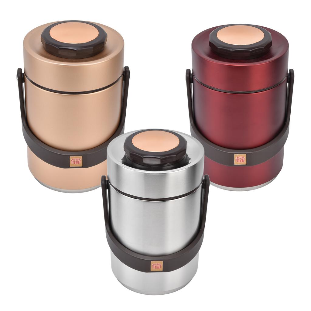 Многофункциональный ланч-бокс большой вместимости 2000 мл Хорошее сохранение тепла Вакуумный термос для школьной столовой для улицы