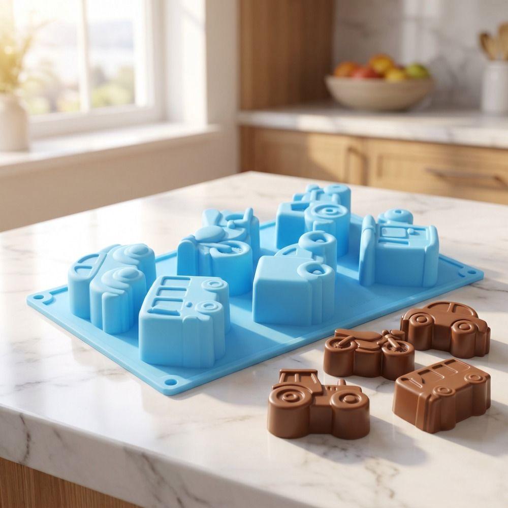 Food-Grade Silicone Silicone Car Mold Non-Stick Surface Baking Mold Cake Mold Pudding Making