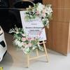 Wedding Floral Welcome Sign: Directional Flower Art & Photography Prop with Free Shipping