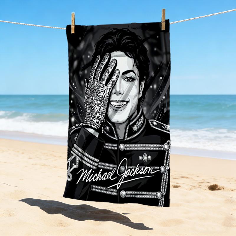 Michael Jackson Stylish Digital Printing Beach Towel Quickdrying Absorbent Blanket For Beach Pool Gym Travel