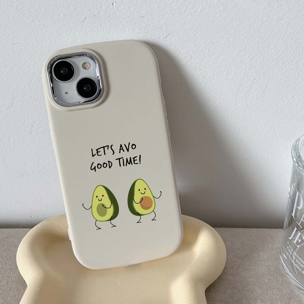 Для iPhone 13 14 15 Pro Max Samsung Galaxy A14 A15 A24 Xiaomi 13T Redmi 12C Мягкий пухлый чехол для телефона NY7 Delicious Avocado Силиконовый чехол из ТПУ