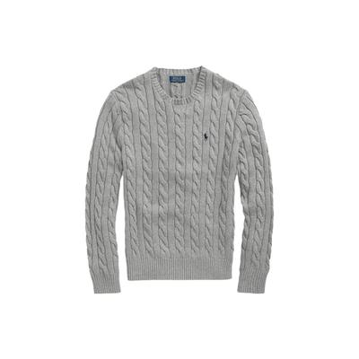 Polo Solid Comfortable Cable Knit Sweater Мужской свитер Серый 710775885-013
