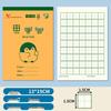 Thickened 32K Exercise Book: First Grade Math & Pinyin with Field Grid for Elementary & Kindergarten