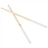 1 Pair 5A / 7A Drumsticks Wood Drum Sticks with Non-slip Rubber Handle Cover