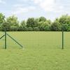 Fence Posts with Drive In Sleeve 26 Pcs Green