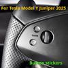 20 шт. Хрустальные наклейки-кнопки для руля и указателей поворота Tesla Model Y Model 3 Легкая установка Устойчивые к царапинам Декор интерьера