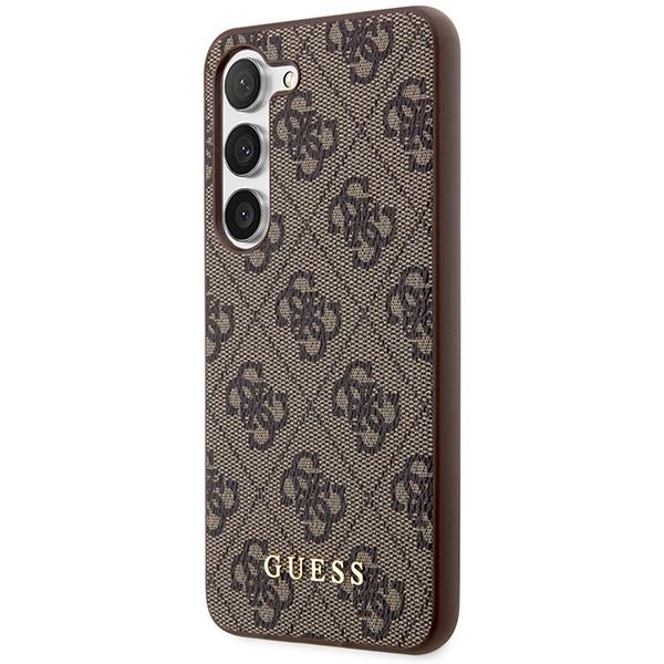 Guess Guhcs23Sg4Gfbr S23 S911 Brown/Brown Hard Case 4G Metal Gold Logo