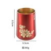 Copper Tea Ceremony Tools Set 6-Piece Grooming Accessories With Storage Cylinder New Chinese Style