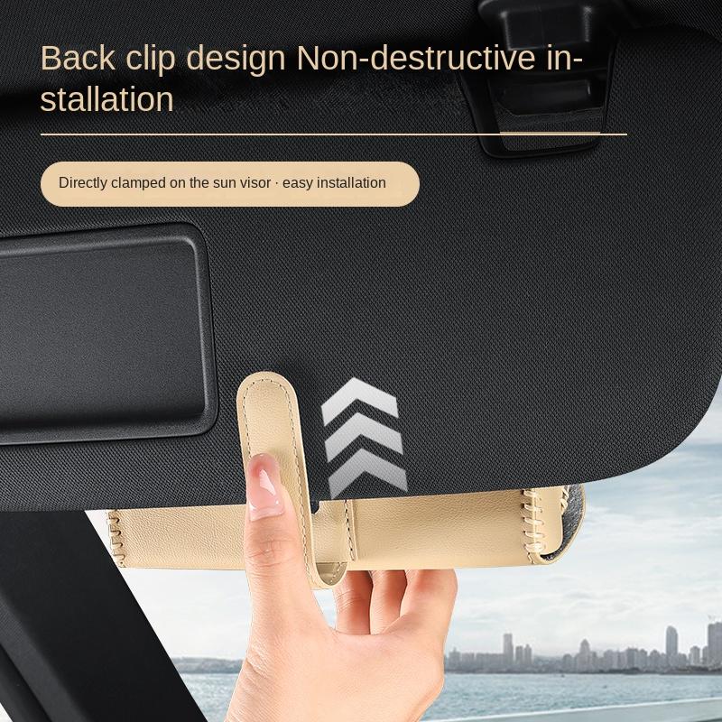 Автомобильный футляр для очков автомобильный органайзер держатель для солнцезащитных очков Для Mitsubishi Outlander I200 Pajero Eclipse ASX Lancer Space Delica Ex