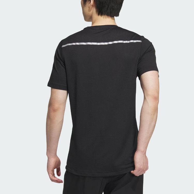 adidas Мужская футболка Own The Run Cooler, черные топы JF1473