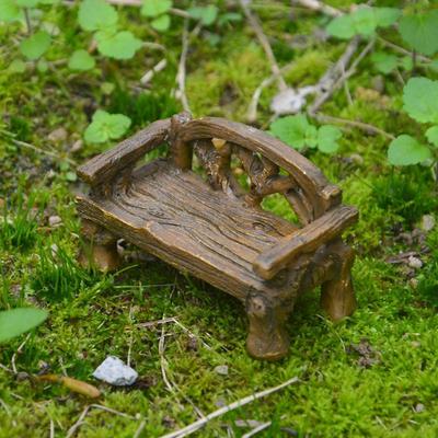 Миниатюры садовых стульев ручной работы DIY Садовое украшение Мини