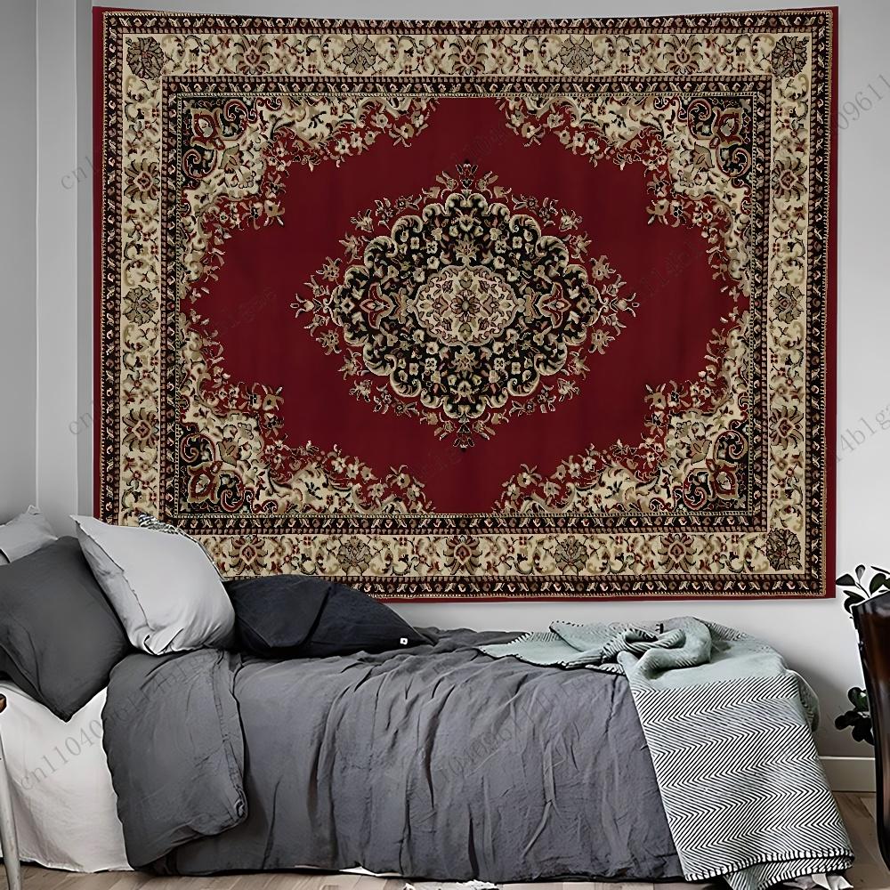 Vintage Inspired Bohemian Wall Tapestry Aesthetic Home Decor Tapestry for Room Decorations Creative Relaxing Wall Hanging Art