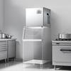 Commercial Ice Maker Machine - Head, 181 kg/Day Stainless Steel Ice Machine with Scheduled Ice-Making, Self-Cleaning, Adjustable Thickness, Ideal for