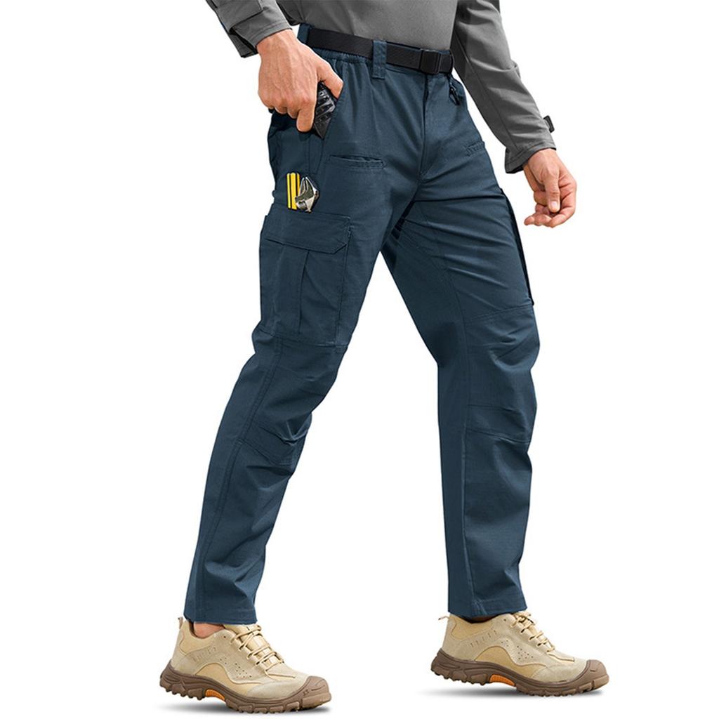 Мужские брюки рипстоп карго рабочие брюки с несколькими карманами дышащие для пеших прогулок альпинизма кемпинга строительные брюки