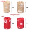 Craft Rustic Vintage Merry Christmas Wedding Snowflake Sisal Trim Snowflake Lace Ribbon Jute Burlap