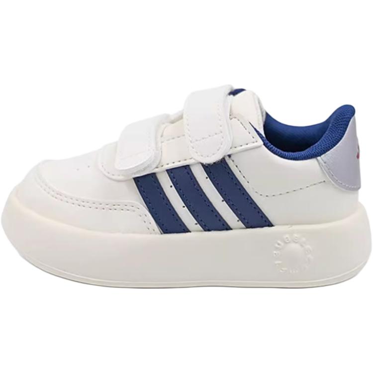 Adidas Breaknet 2.0 Comfortable Versatile Non-Slip Durable Low-Top Training Shoes Baby Sneakers White Blue JR5867