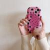 Чехол с розовыми и красными точками и кошкой для iPhone 17 Pro Max Apple 15 Чехол для телефона 13/14 Мягкий чехол 16 Нежный для кожи