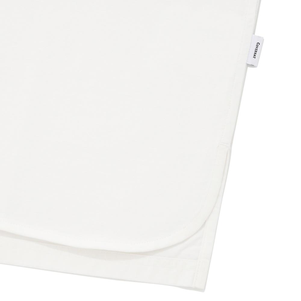 COVERNAT Woven Mix T-Shirt White
