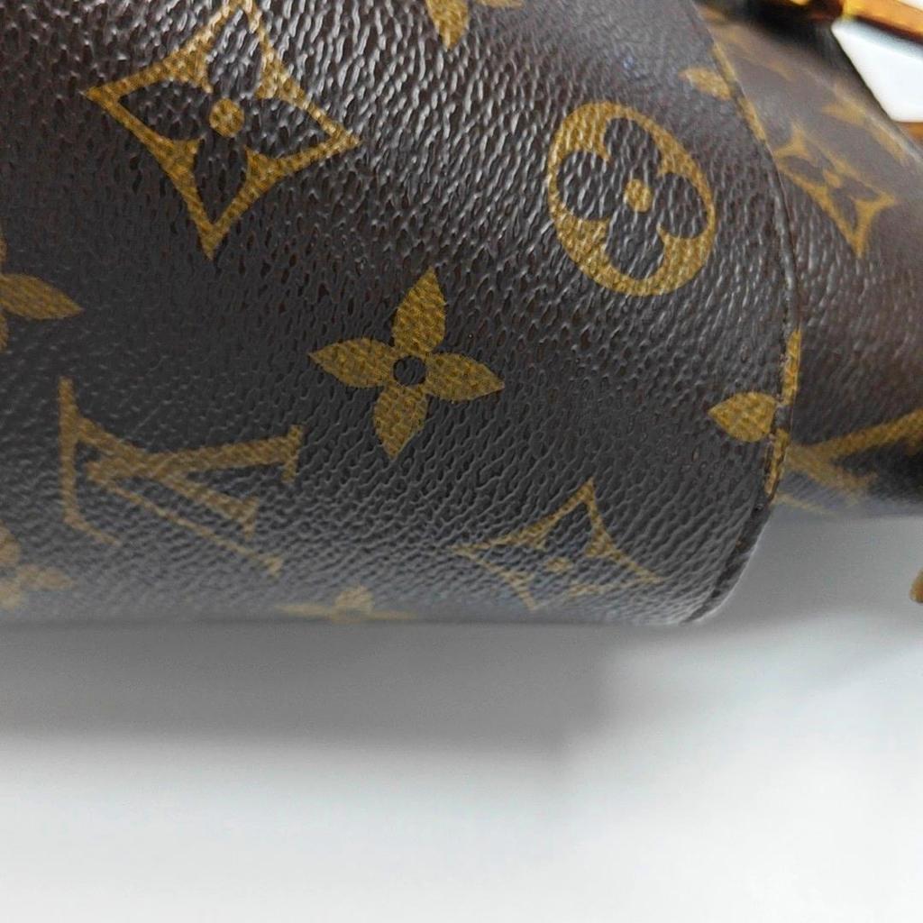 [Pre-Owned] Classic Monogram Canvas And Leather Trimmed Detail Tote Shoulder Bag - Fair #17PLSZA
