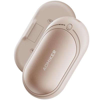 Aomiker Перезаряжаемые грелки для рук с быстрой 3-температурной регулировкой, компактные и простые в использовании, идеально подходящие для улицы и холодной погоды, бежевые