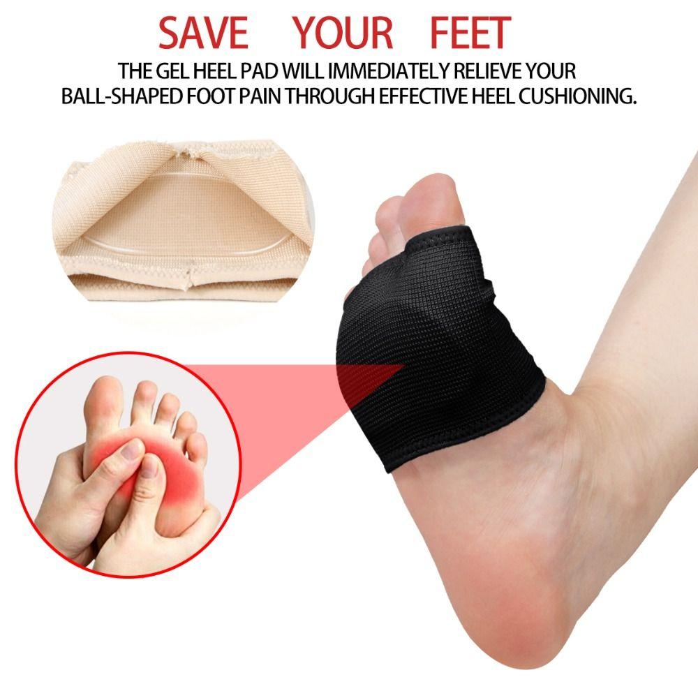 Silicone Gel Metatarsal Pads Thickened Toe Separators Washable Insole Protectors Women