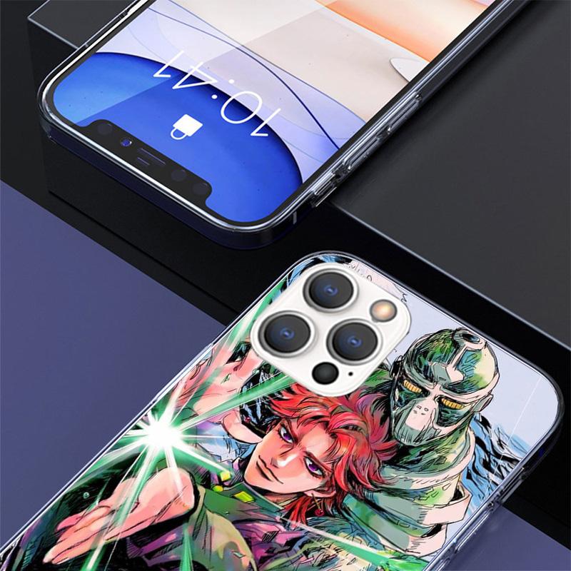 Чехол для телефона JoJo's Bizarre Adventure Для iPhone 17 Air 16 Pro Max 16E 15 + 14 Plus 11 12 13 Mini 7 8 SE Подарок Чехол с принтом Fundas 17