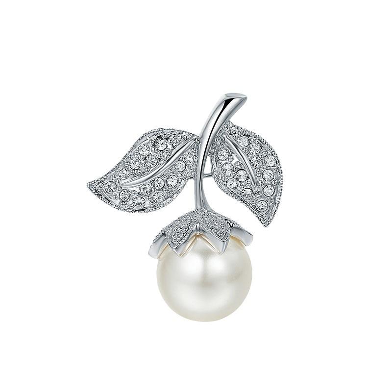 Темпераментный небольшой ароматный стиль, брошь «Фрукт любви», высококачественная женская антибликовая булавка в виде цветка, ретро-универсальные аксессуары для жемчужного корсажа