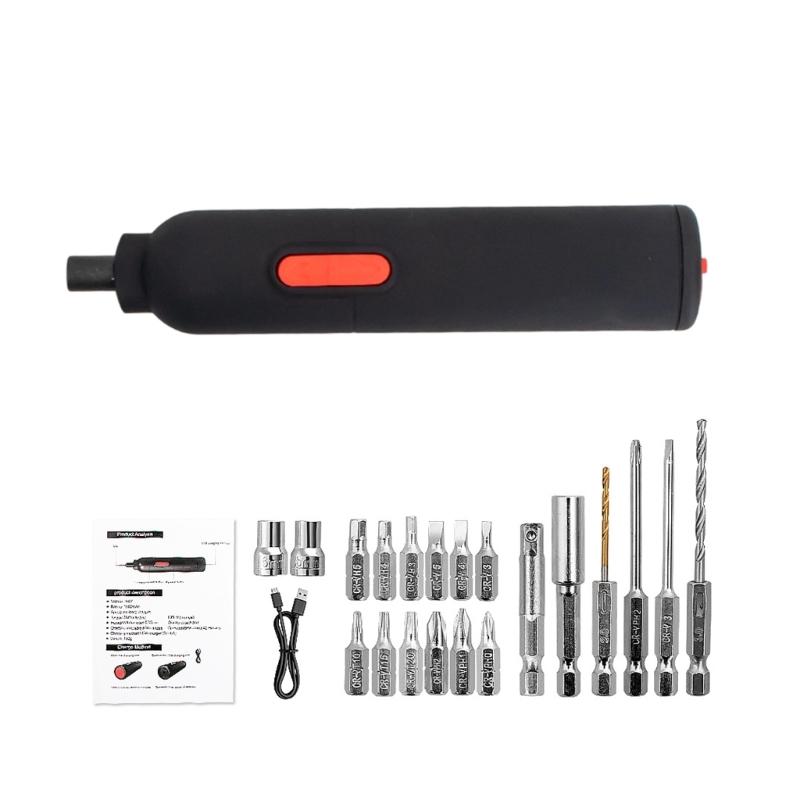Electric Screwdriver Set Small Electric Drill Rechargeable Automatic Screwdriver for Electronics Camera Laptop PC