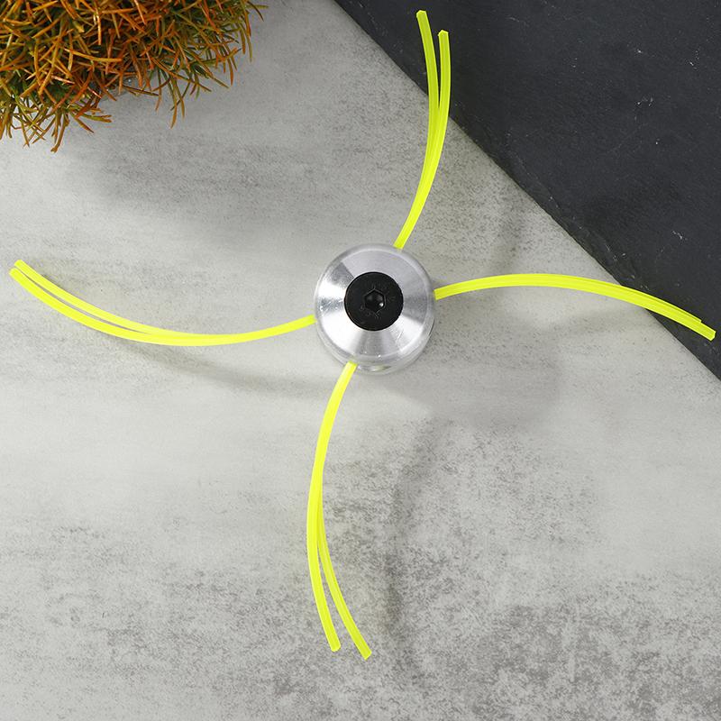 Universal Aluminum Trimmer Head With Four Trimmer Lines For Brush Cutter Grass Trimmer Head Replacement Tool Part