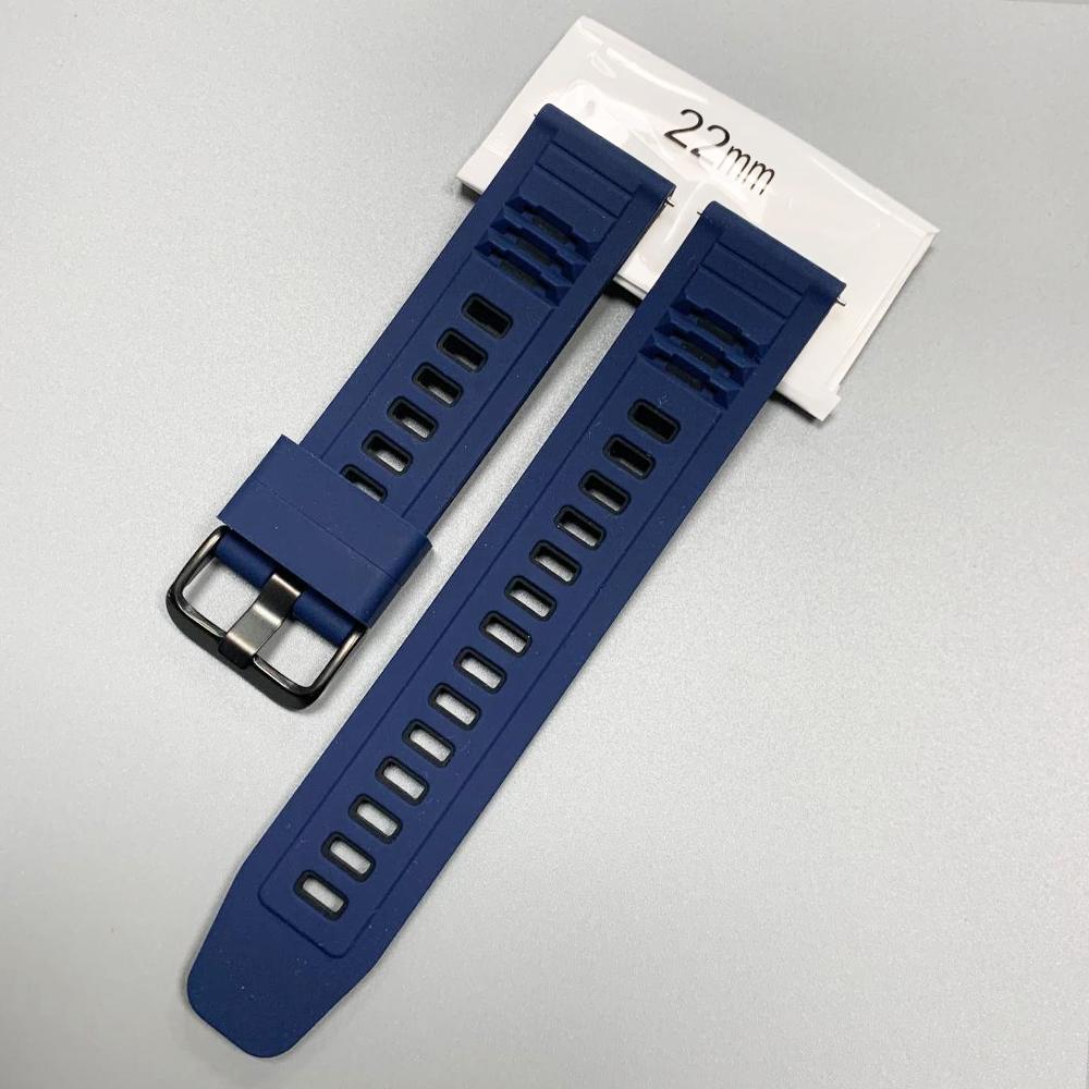 Силиконовый ремешок 22 мм для Huawei Watch 5 4/GT6 Pro GT 6 5 4 3 46 мм Сменный ремешок для Amazfit Bip 6 5/BALANCE 2 GTR4 Спортивный браслет