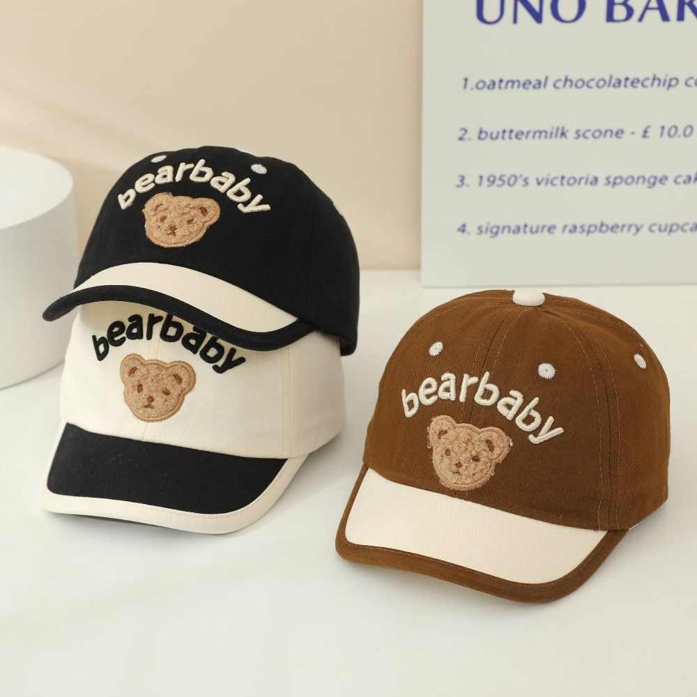 Bear Ear Baby Baseball Cap Corduroy Sun Protection Cap Boys Girls Caps Sun Hat Infant Boy Girl