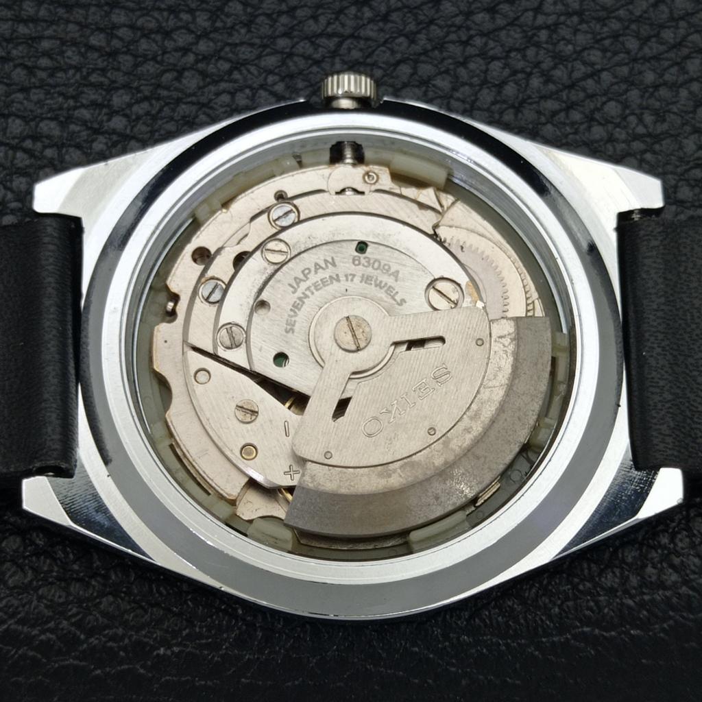 AUTOMATIC SEIKO 5 JAPAN MENS 6309A REFURBISHED BLACK COLOR DIAL WATCH a440288-4