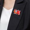 Унисекс милые броши в виде коровы и крупного рогатого скота, булавка для вечеринки, украшение для одежды, ювелирный подарок