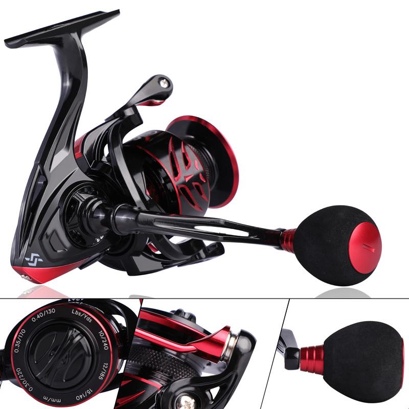 Souganyilang Fishing Reels 12+1BB High Speed Spinning Fishing Reel Wheel Pesca 1000-4000 Series