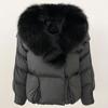 OFTBUY 2024 Winter Jacket Women Natural Real Raccoon Fox Fur Collar White Duck Down Coat Thick Warm Streetwear Casual Outerwear