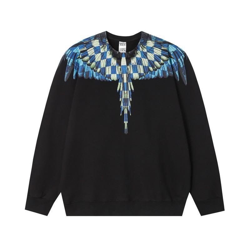 MB Color Feather Phantom Wings Свитер Marcelo Tide Brand Год Молнии Змеи Парная Толстовка