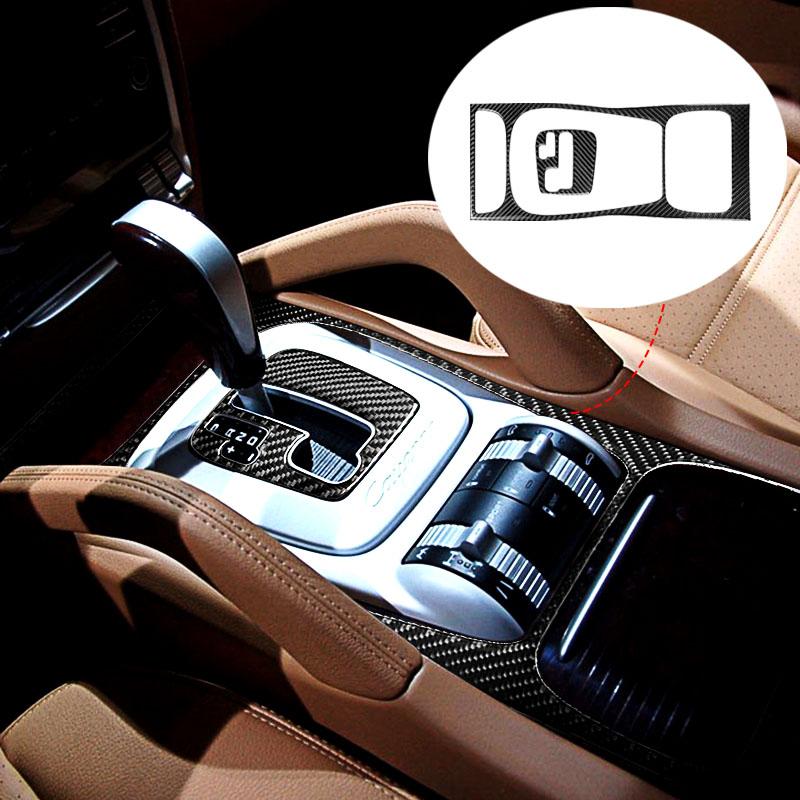 Наклейки на панель передач для Porsche Cayenne 2003, 2004, 2005, 2006, 2007, 2008, 2009, 2010, аксессуары для украшения салона автомобиля из углеродного волокна