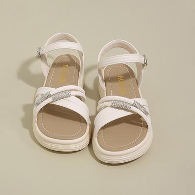 Женские сандалии на плоской подошве, летний новый стиль, для улицы, мягкая подошва, противоскользящие, римские, для беременных, повседневная обувь