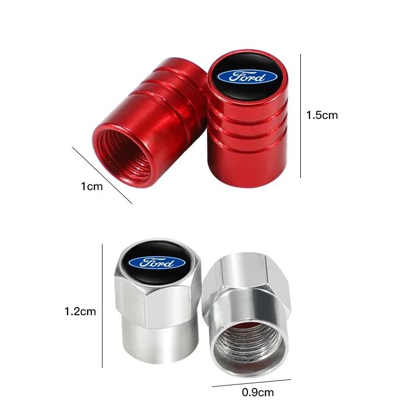 Car Sticker 2026 Ford New 2025 Hot Car Tire Valve Caps Metal Styling Tyre Air Stems Cover For Ford S MAX Ranger Focus Fiesta Mon