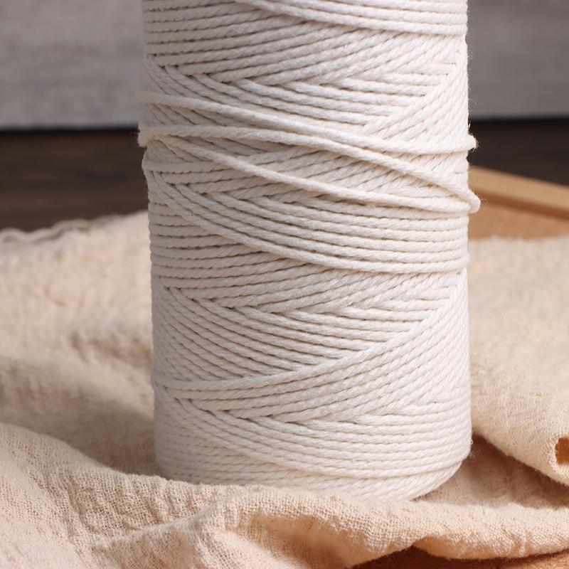 2 мм * 200 м хлопковая веревка белая хлопковая веревка белая отбеленная упаковка витая веревка может быть окрашена гобеленовая веревка своими руками