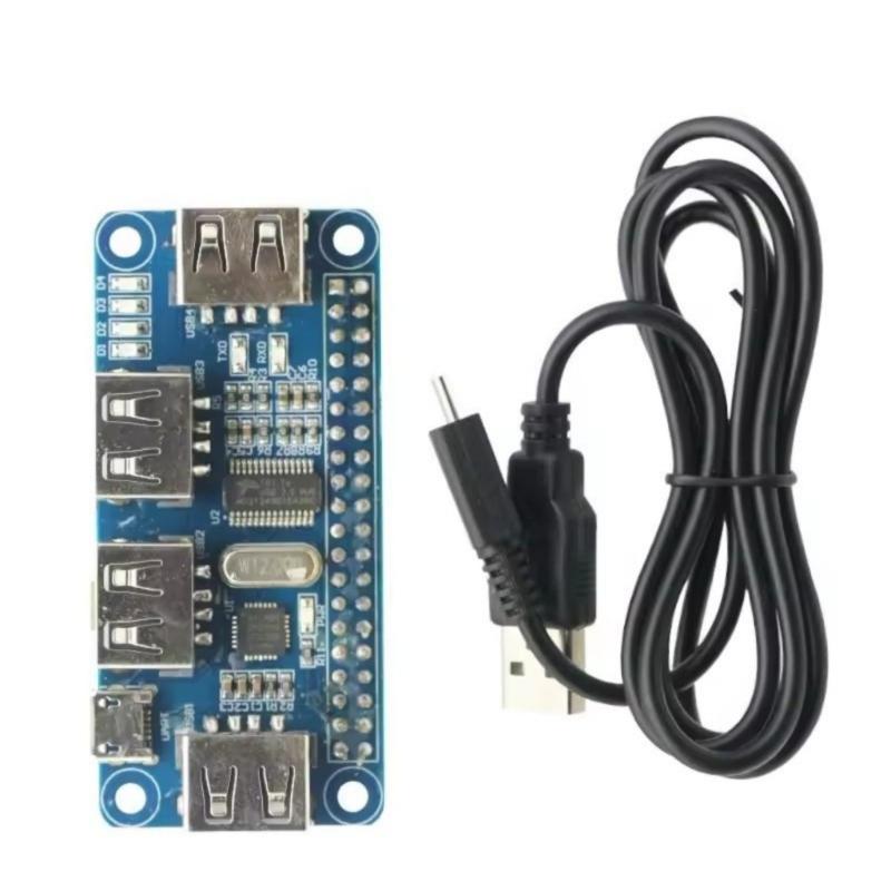 Компактный USB-модуль расширения UART Добавляет 4 USB-порта для устройств Raspberry Встраиваемые проекты Компактный дизайн
