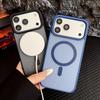 Совместимый чехол для iPhone 17 Pro Max: Приятный на ощупь, Блокировка цвета, Магнитный, Готов к Magsafe, Всесторонняя защита.