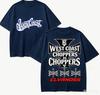 West Coast Choppers Подарочная футболка Мужская Женская Харадзюку Оверсайз Унисекс Короткий рукав Уличная одежда высокое качество Для пар горячий товар Удобная