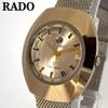 Б/У Рабочие RADO Balboa V-образное Стекло Дата Золотой Цвет Автоматический Подзавод AT