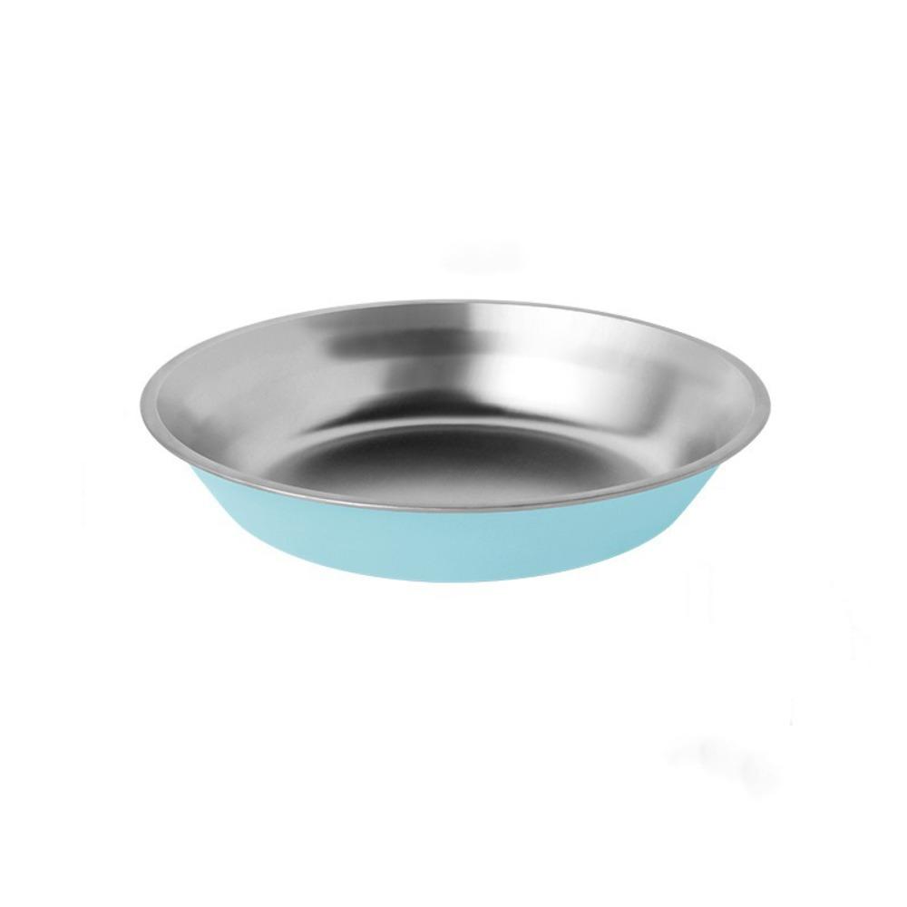 Wide Mouth Cat Food Bowls Anti-Tip Dog Food Dish Stainless Steel Dog Bowl Pet Drinking Feeding