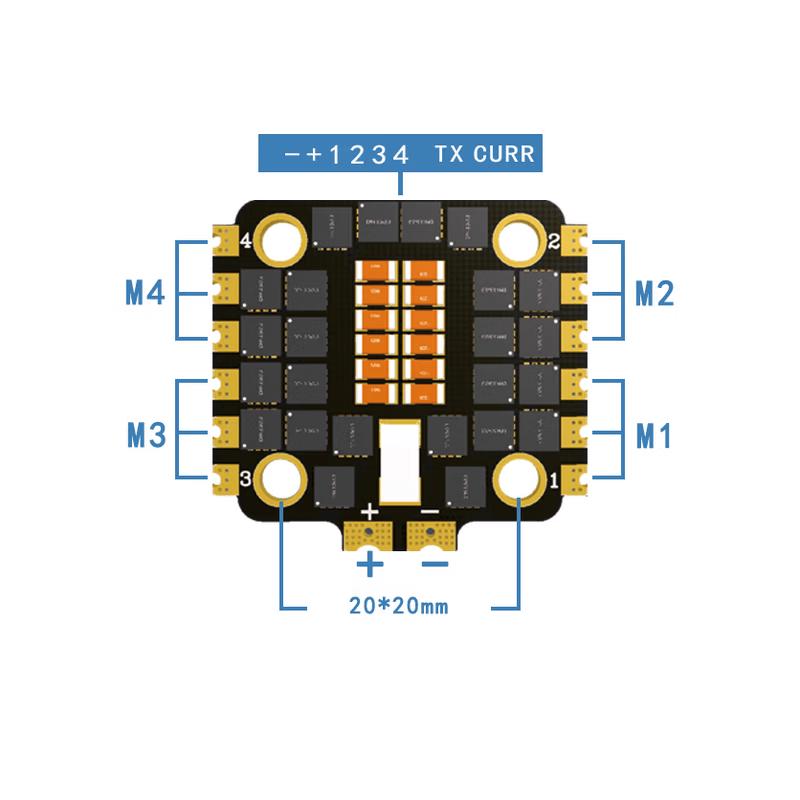 HAKRC 3B40A Pro 32-bit FPV 4-in-1 ESC